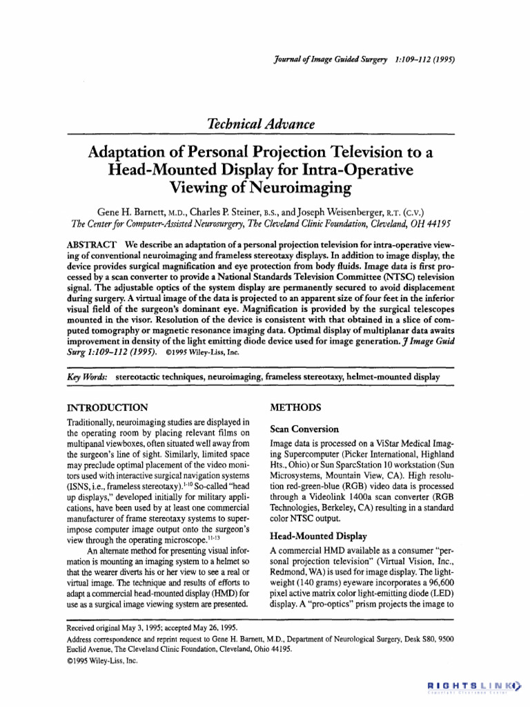 Head-Mounted Display for Neuroimaging | PDF | Neuroimaging | Zoom Lens