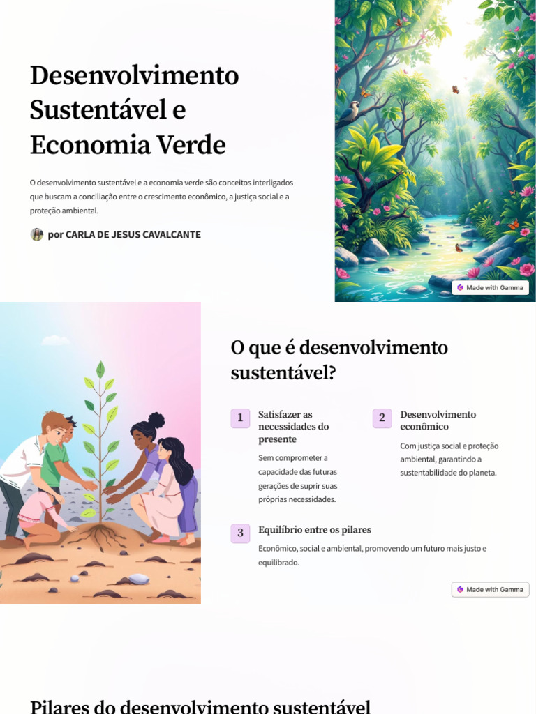Desenvolvimento Sustentavel e Economia Verde | PDF | Sustentabilidade ...