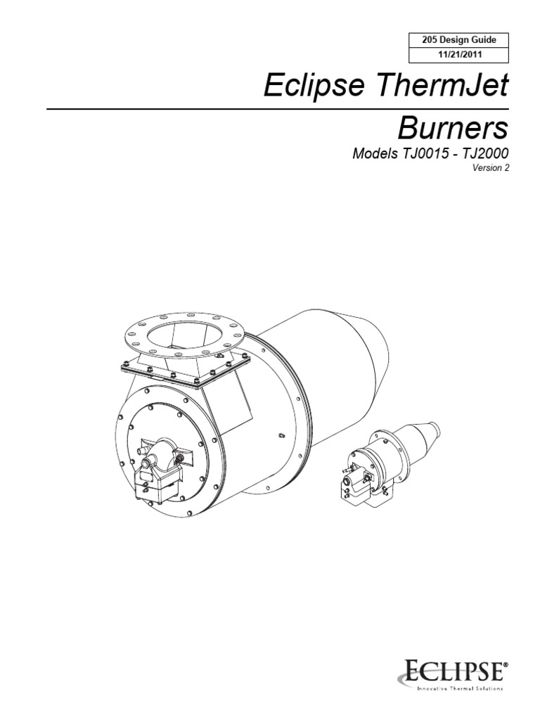 Eclipse ThermJet Burner Design Guide | PDF | Valve | Combustion