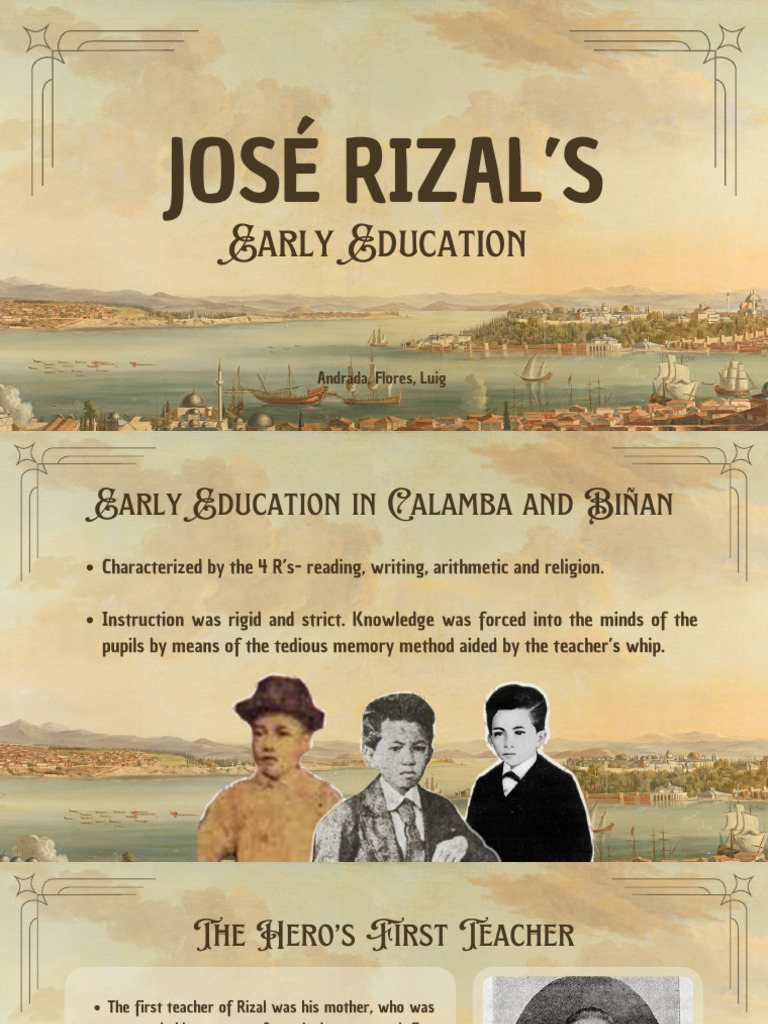 José Rizal's Early Education Journey | PDF