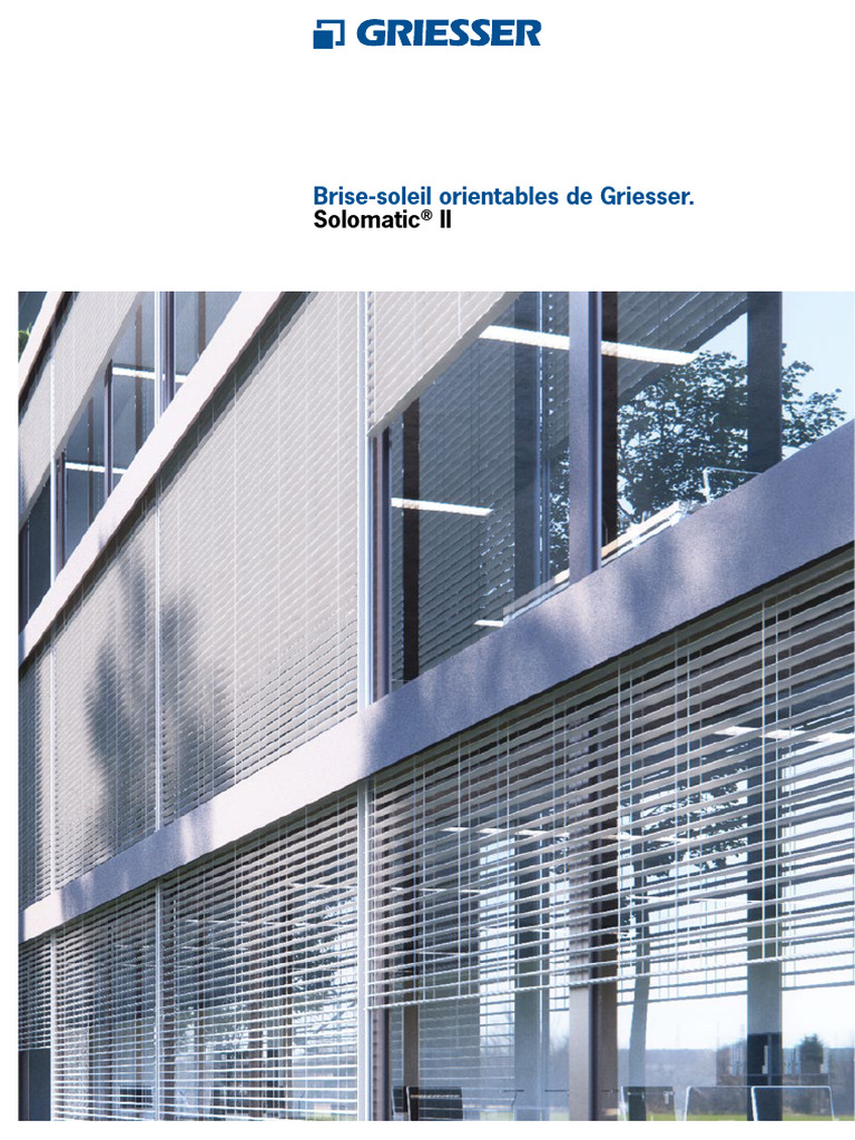 Brise-soleil orientables Solomatic® II | PDF | Couleur
