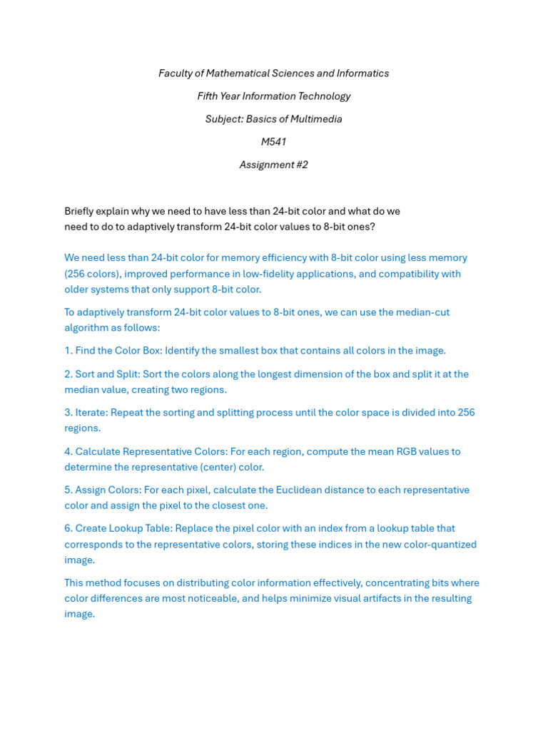 Assignment 2 Sol | PDF