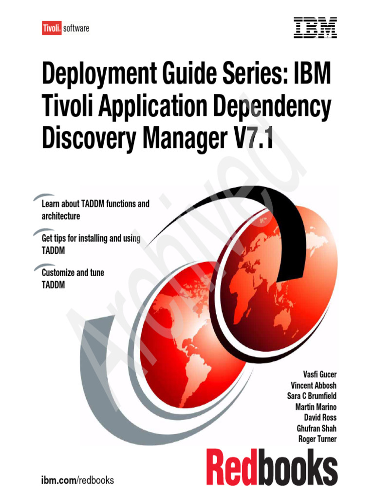 TADDM V7.1 Deployment Guide | PDF | Java Virtual Machine | Ibm Db2