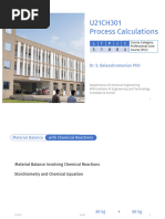 ChE 210 Lecture 5 Material Balance With Chemical Reaction and Problems ...