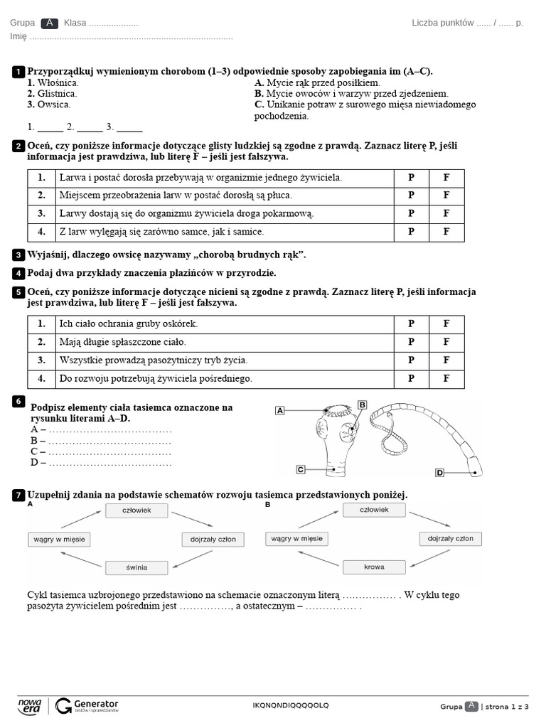 Tas Test (Bez Widocznej Punktacji) | PDF