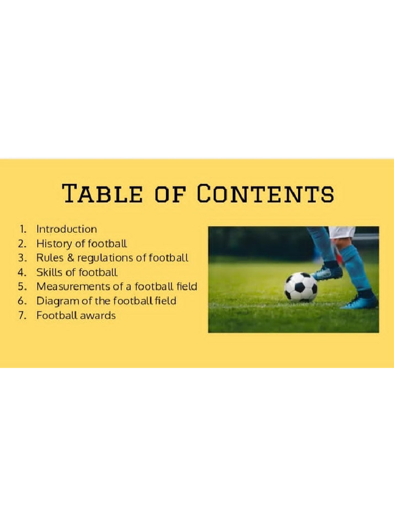 Physical Education Football Project Pdf