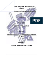 MEXICO DEJARA DE EXPORTAR EL PETROLLEO EN EL 2012