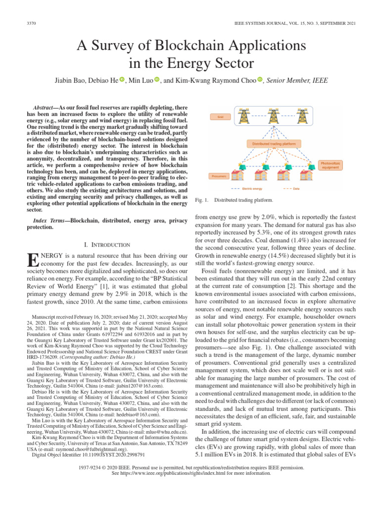 Blockchain in Energy Sector Applications | PDF | Electric Vehicle | Auction