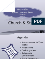 EDL 628 - Church & State