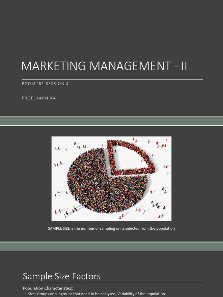 MM II - 61 - Session 4 - Quantitative Research-II | PDF | Sample Size ...