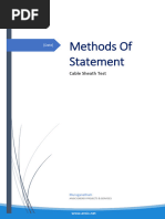 Outer Sheath Integrity Testing Procedure | PDF | Direct Current | Switch