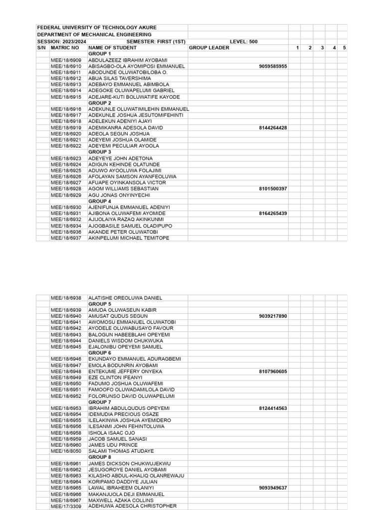Mee 501 group list pdf sports recreation wellness