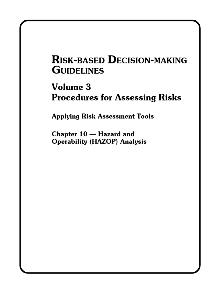 Volume 3-Chapter 10 | PDF | Risk | Risk Assessment