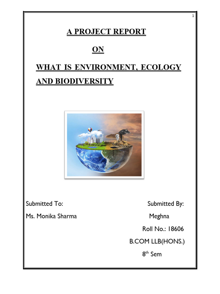Environmental Law Project | PDF | Ecology | Ecosystem