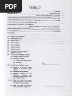 FT Form for Vehicle Registration in Maharashtra | PDF | Vehicles | Taxes