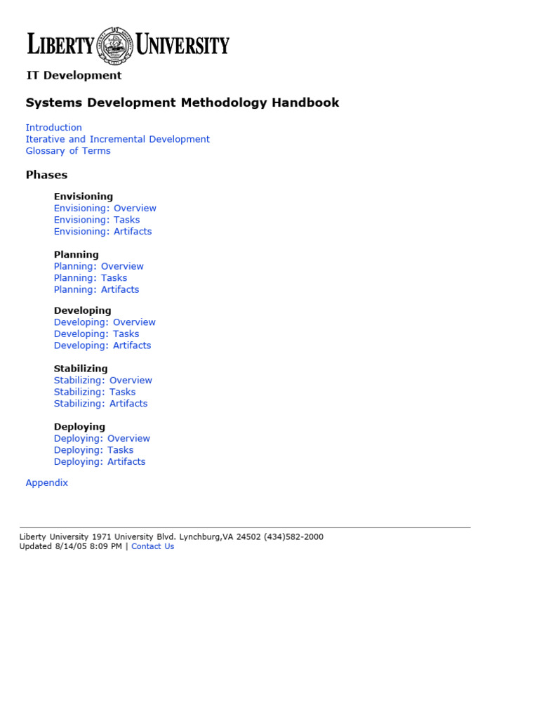 IT Development Methodology Handbook | PDF | Software Development ...