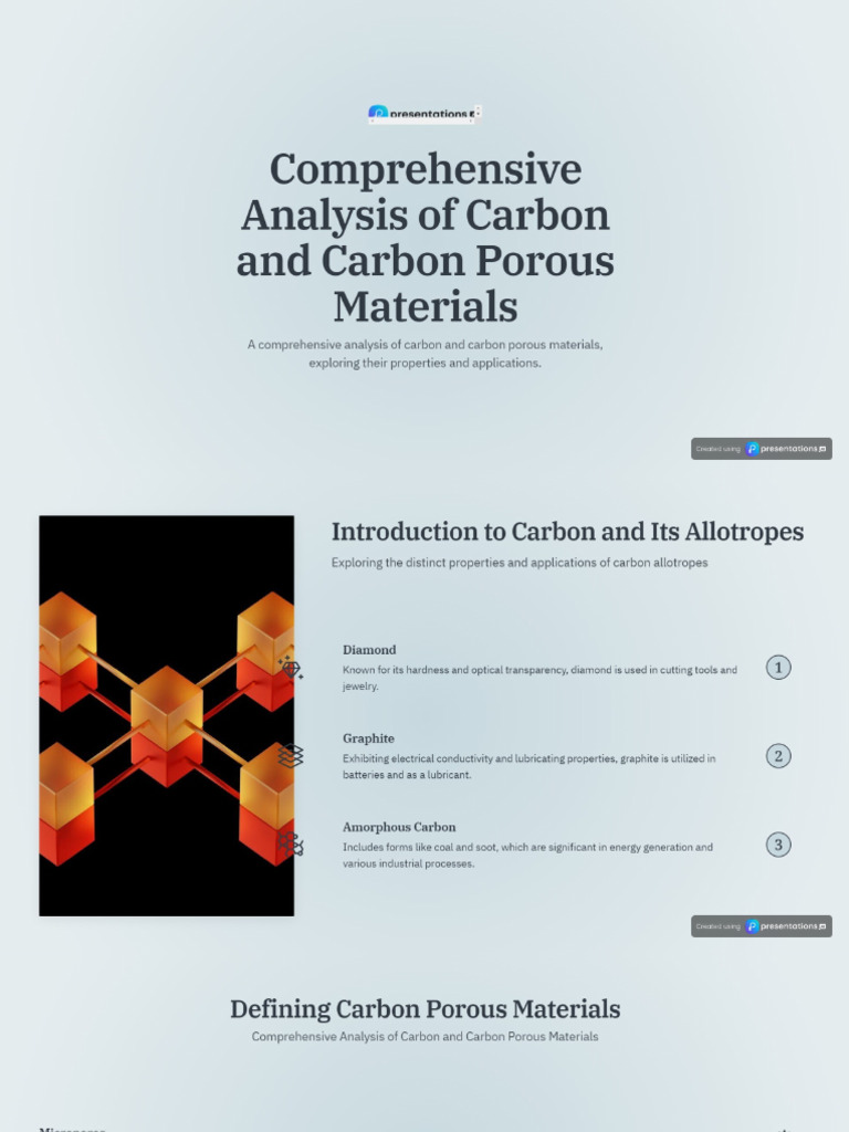 Comprehensive Analysis of Carbon and Carbon Porous Materials | PDF