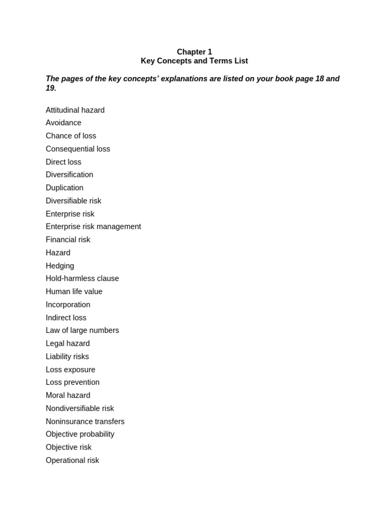 Chapter 01 Key Terms List | PDF | Social Science