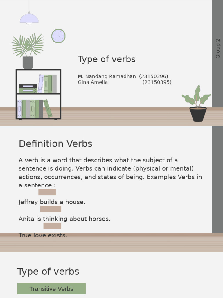 Type of Verbs (Febi 1A) | PDF | Verb | Grammatical Tense