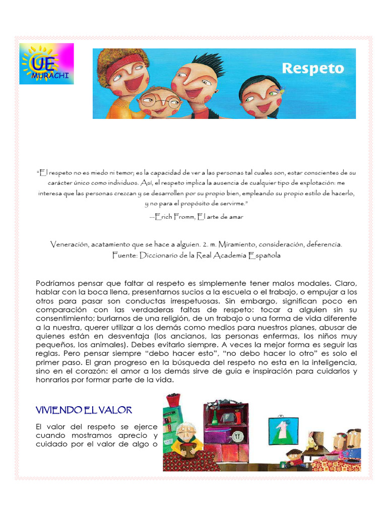 El Valor Del RESPETO | PDF | Amor