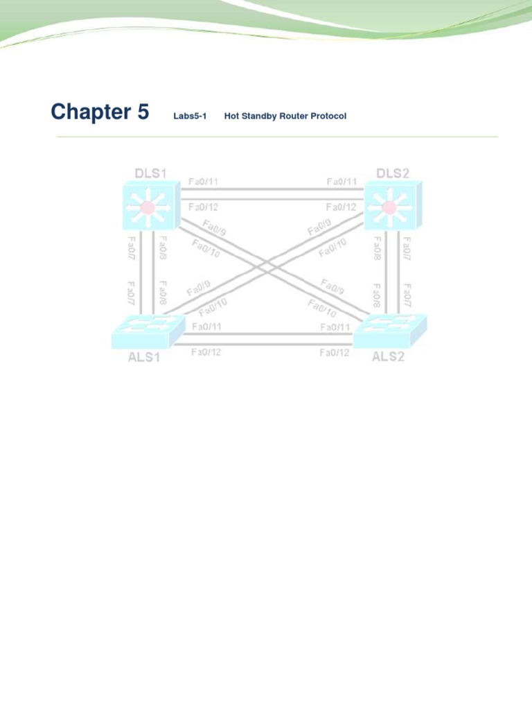 Chapter 5 Lab 5-1 HSRP Student | PDF | Ip Address | Network Layer Protocols