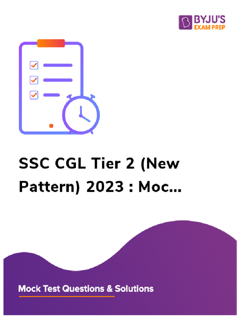SSC CGL 2023 Tier 2 Mock 13 | PDF | Area | Mathematics