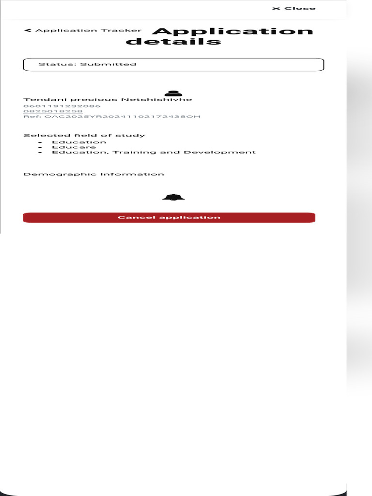 NSFAS 2025 Application Dashboard Guide | PDF | Finance & Money Management