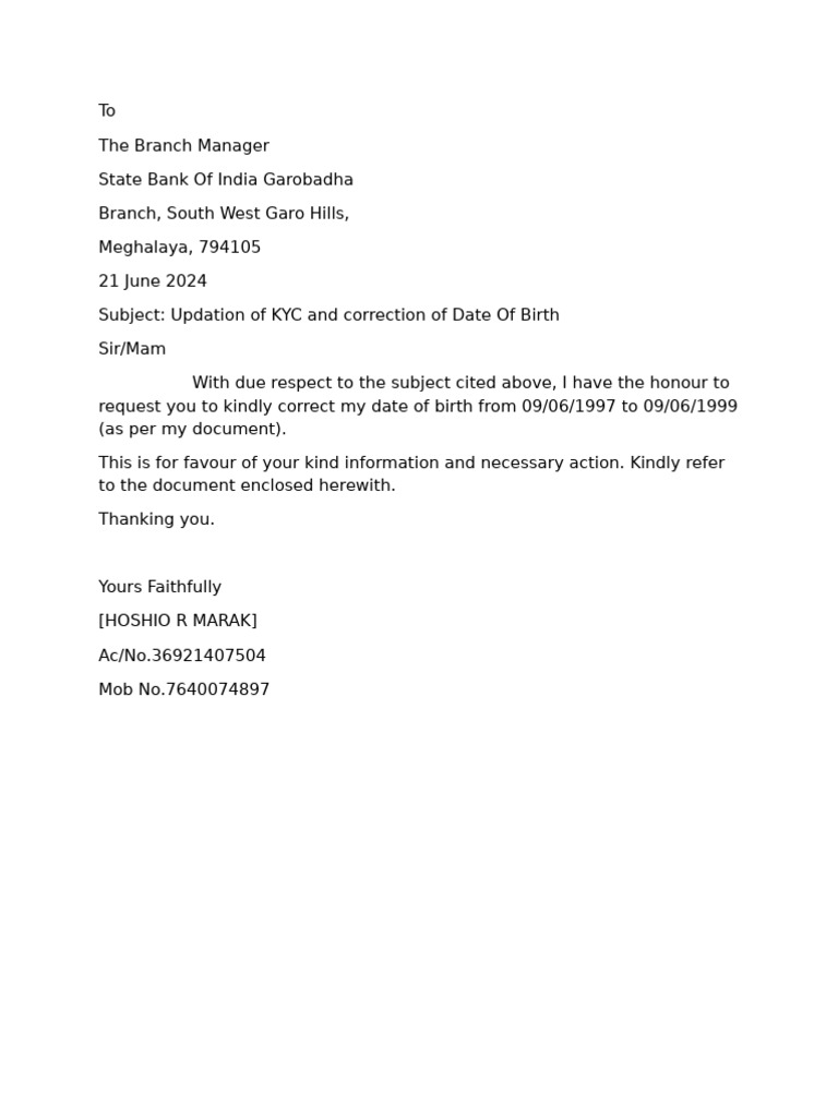 Bank application pdf