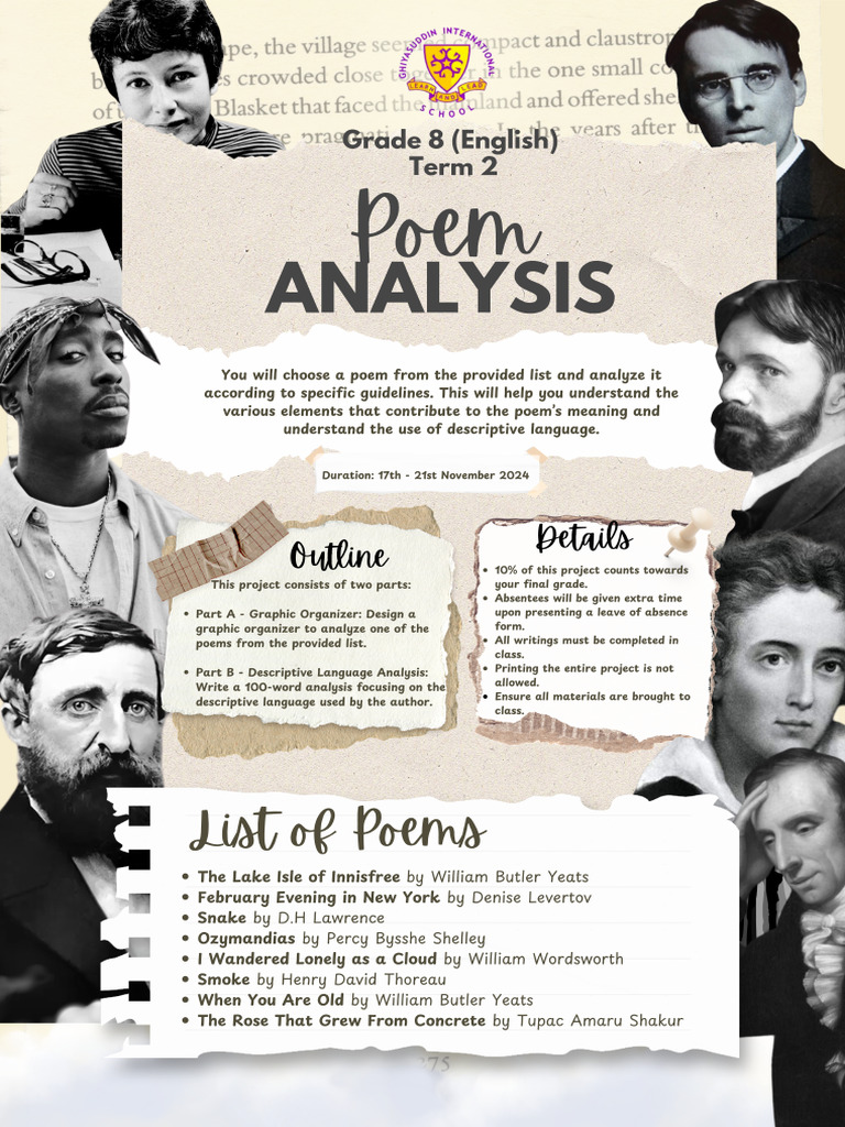 Grade 8 - English Project Guideline - Term 2 | PDF