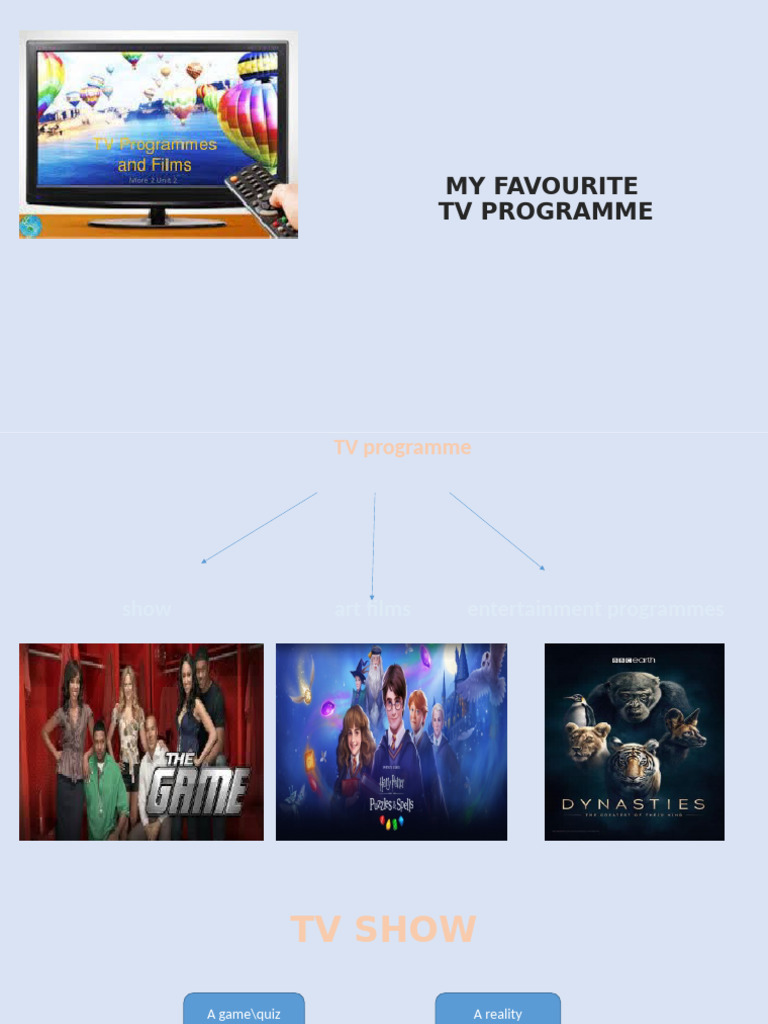 My Favourite TV Programme Overview | PDF | Reality Television | Television