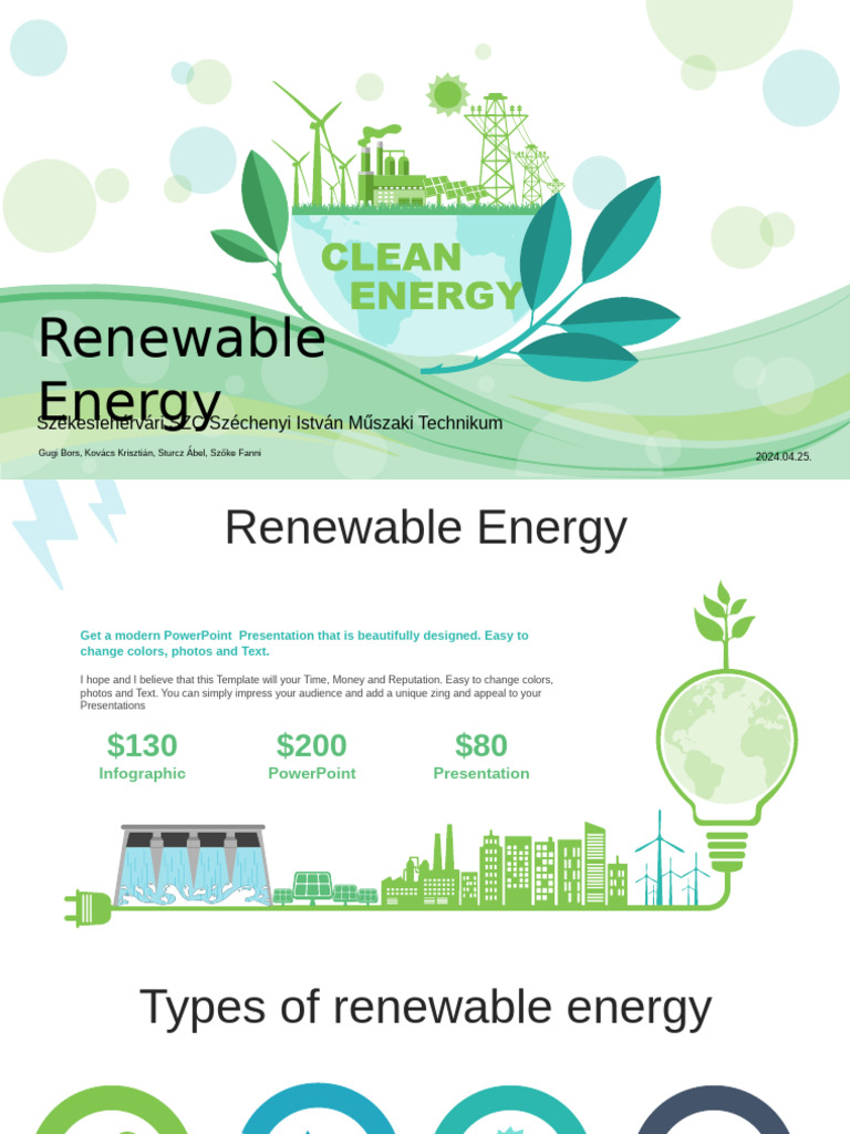 Modern Renewable Energy Presentation | PDF | Solar Power | Microsoft ...