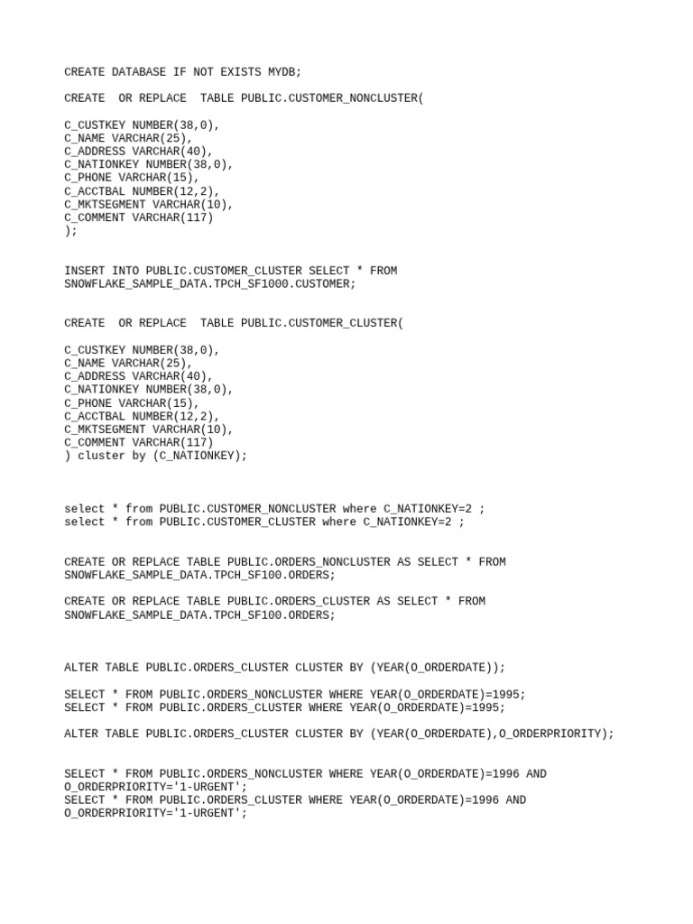 SQL Database and Table Management Guide | PDF