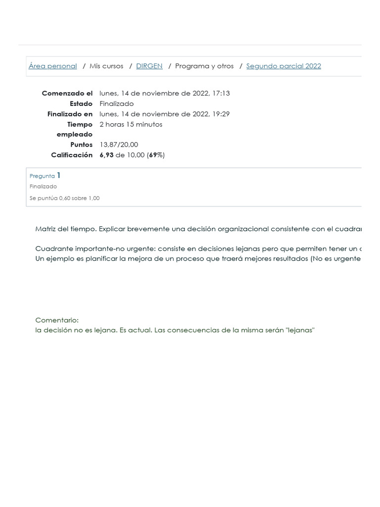 Resultados Segundo Parcial DIRGEN 2022 | PDF | Business