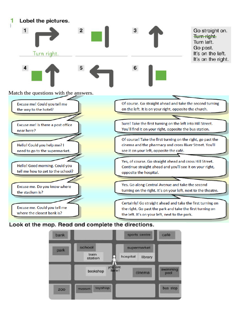 Match The Questions With The Answers | PDF