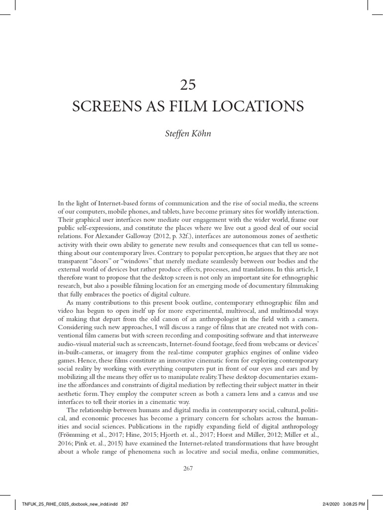 Exploring Desktop Documentaries in Ethnography | PDF | Ethnography ...