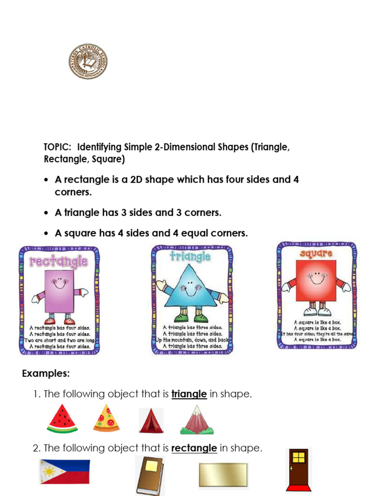 Identifying Basic 2D Shapes Guide | PDF