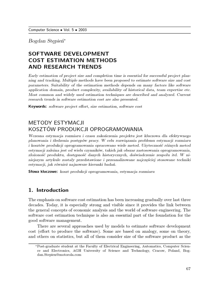 Software Cost Estimation Techniques | PDF | Fuzzy Logic | Artificial ...