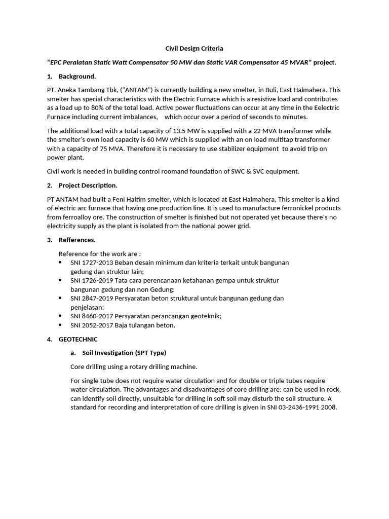 Civil Design Criteria Back | PDF | Deep Foundation | Applied And ...
