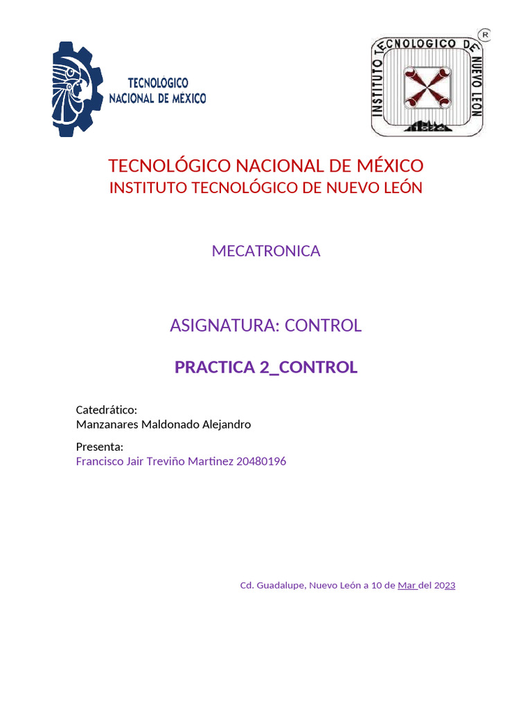 Control Practica 2 | PDF