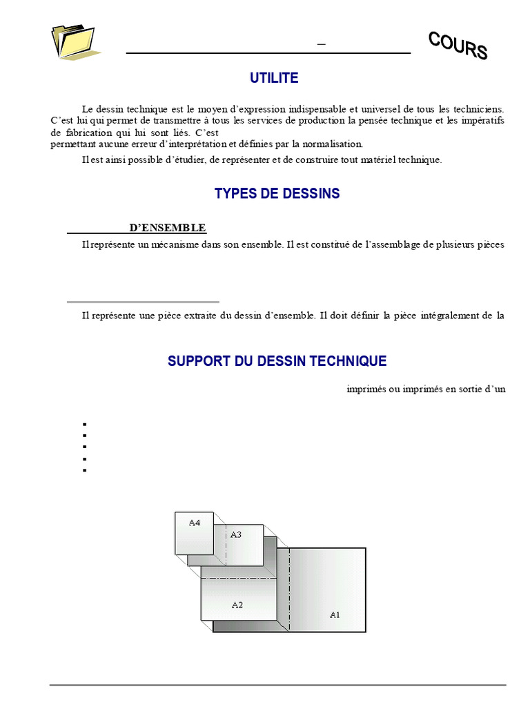 Cours Complet de Dessin Technique | PDF | Dessin technique | Dessin