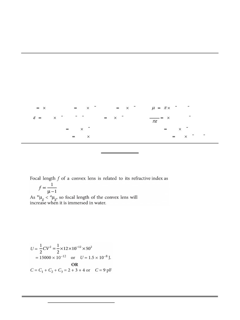 Class 12 Physics Sample Paper Test 05 | PDF | Series And Parallel ...