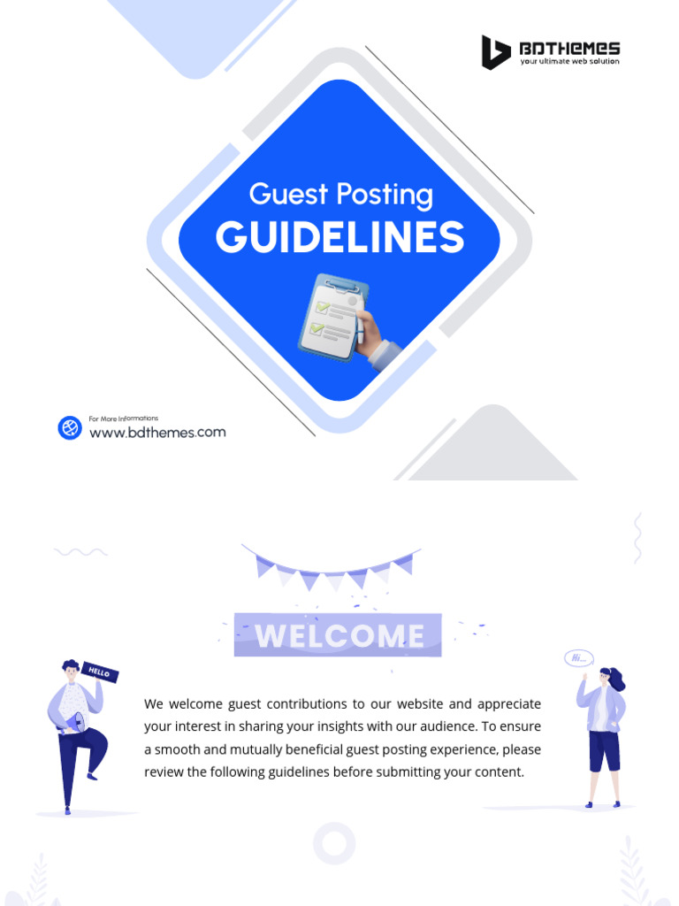 Guest Posting Guidelines PDF Book | PDF | Word Press