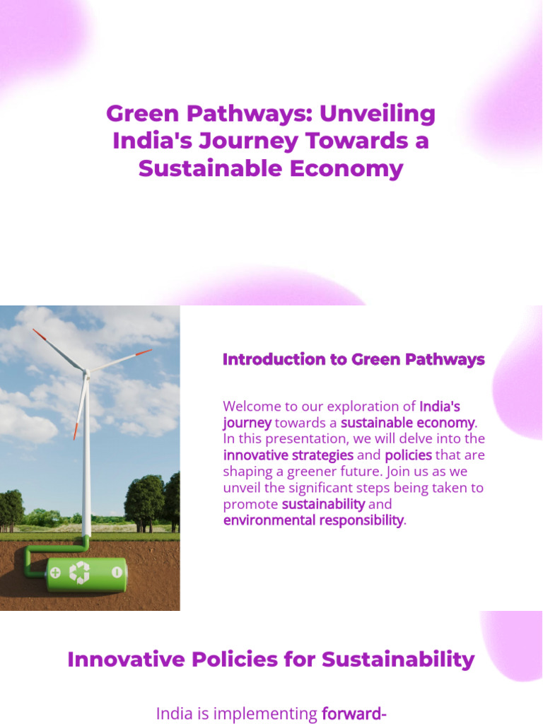 Slidesgo Green Pathways Unveiling Indias Journey Towards A Sustainable ...
