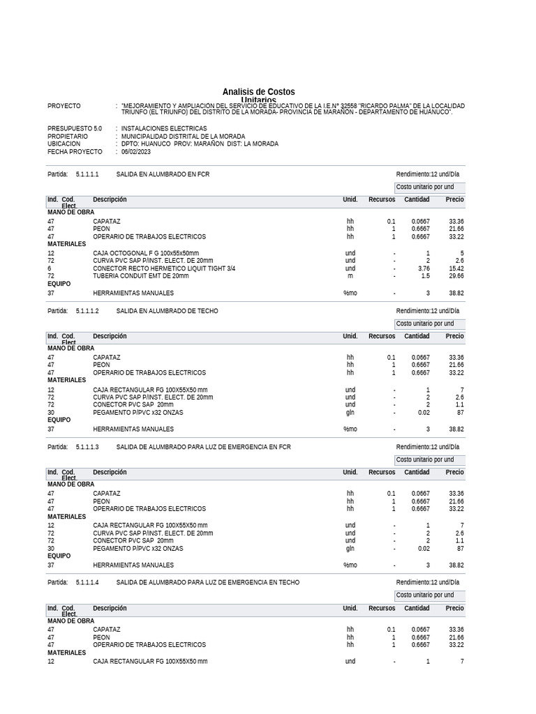 Acu Electricas V1 | PDF