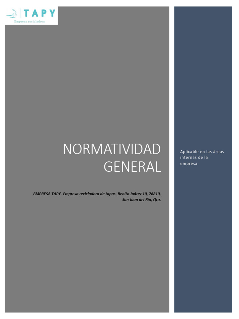 Normas Internas de Conducta en Tapy | PDF | Business