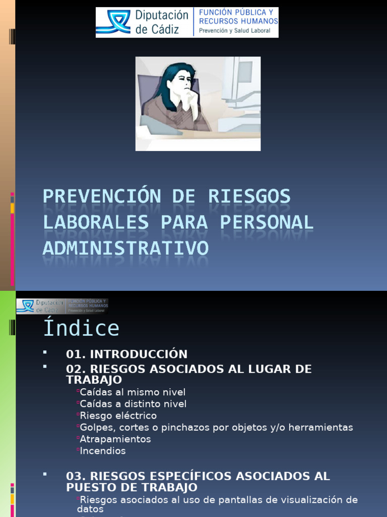 Prevencixn de Riesgos Laborales en El Trabajo en Oficinas | PDF | Escalera