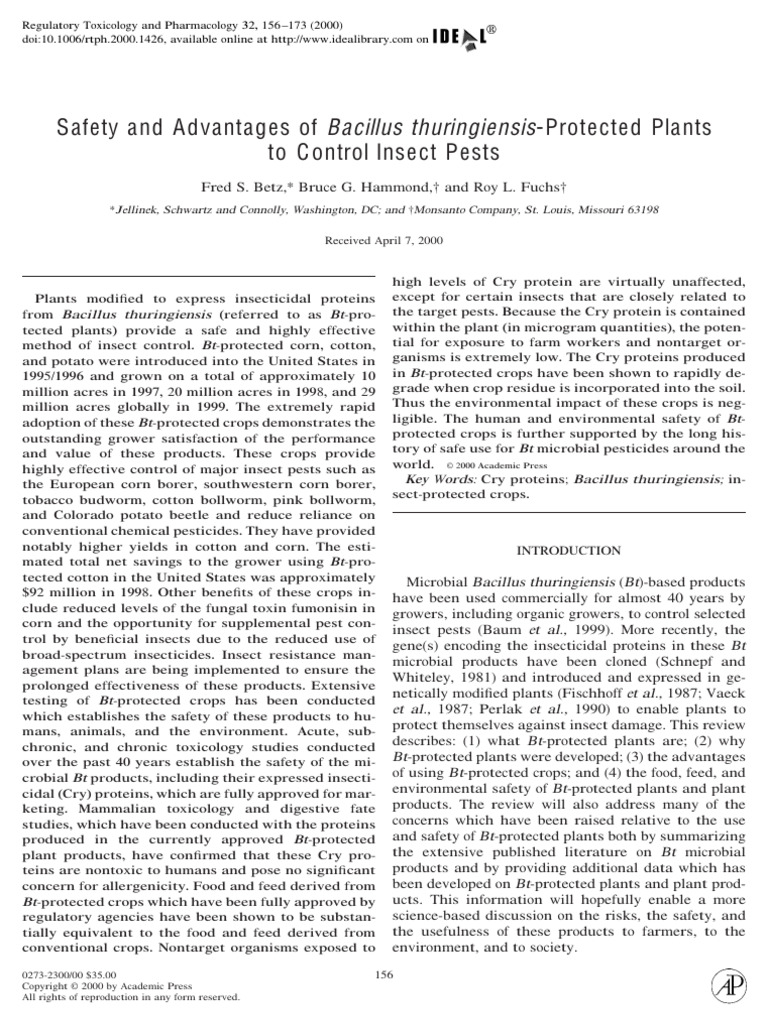 BT Corn pdf2 | PDF | Cotton | Insecticide