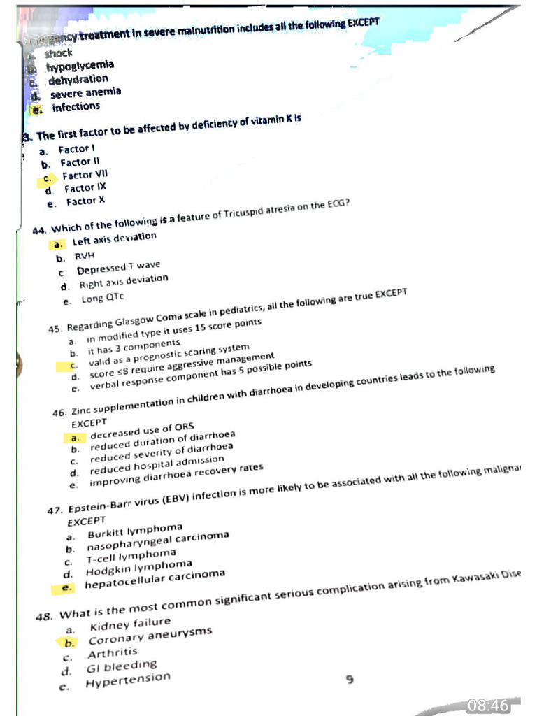 Ponda Paeds 2024 Term 4 | PDF