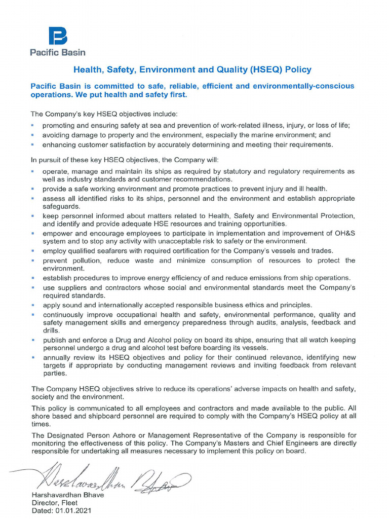 Sqhe Policy | PDF