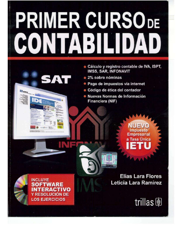 Libro Primer Curso de Contabilidad Elias Lara Ed. 22-1 | PDF